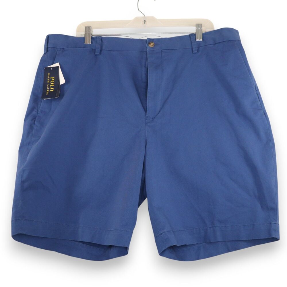 NEW Polo Ralph Lauren Men's Size 40 Chino 9” Shorts Stretch Classic Fit Blue NWT